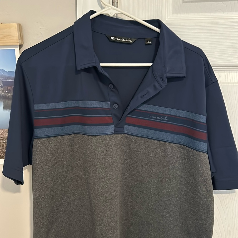 Travis Mathew Polo Shirt Size Large.